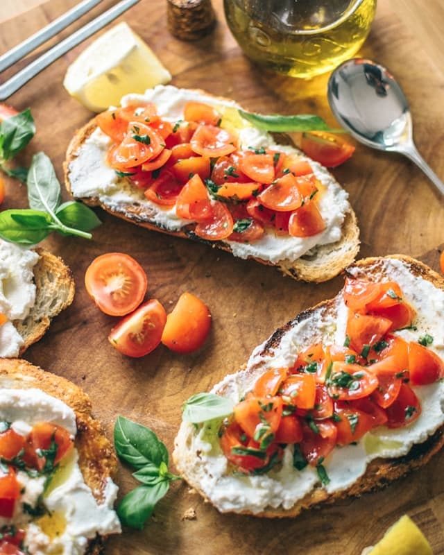 Image of Tomato Cheese Bruschetta